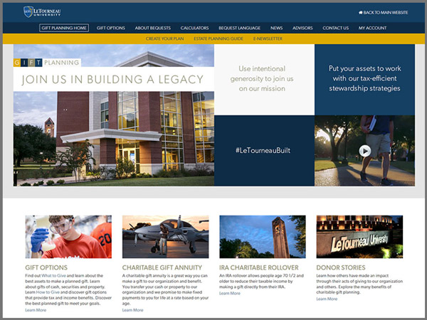 LeTourneau University's Award Winning Website